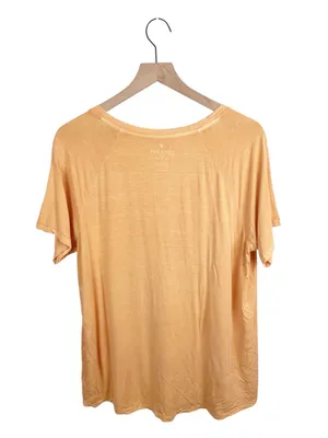American Eagle Soft & Sexy Tee Women's Size Large Orange Short Sleeve Scoop Neck thumbnail 2