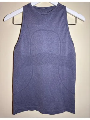 Lululemon Seamless Tank Top Size S Purple thumbnail 2