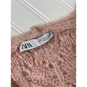 ZARA Pink Wool Blend Cable Knit Tunic Long Oversized Sweater Vest Top Size S thumbnail 5
