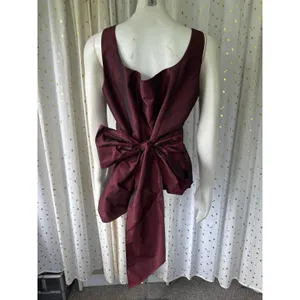 Ann Taylor Square Neck Iridescent Taffeta Tie Back Formal Style Lined Top 12 thumbnail 3