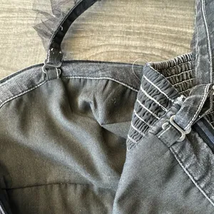 Anthropologie Pilcro Tulle Denim Peplum Top thumbnail 8