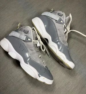 Jordan 6 Rings GS Cool Grey White Patent Leather Sneakers 323419-015 Youth 5.5Y thumbnail 1