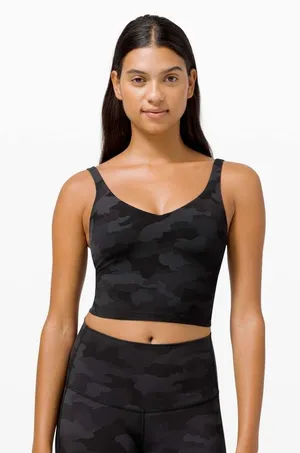 Lululemon Align Tank Top in Heritage 365 Camo Deep Coal Multi Yoga Stretch Crop thumbnail 1
