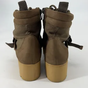 Steve Madden Grady Olive Green Combat Boots Platform Utility Buckle 6M thumbnail 3