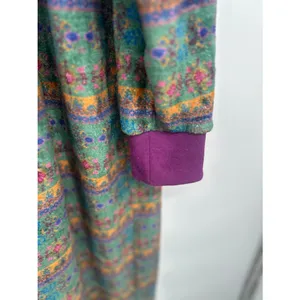 Natural Life Pajamas One Piece‎ Fleece Union Suit Womens Sz Large XL Purple Boho thumbnail 4