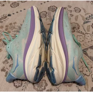 HOKA Clifton 9 Women's Running Shoes Size 8.5 B Sunlit Ocean Lilac Mist Mint thumbnail 8