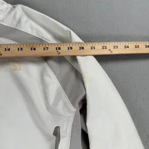 Y2k The North Face Flight Series White Grey Full Zip Windbreaker Jacket Womens M thumbnail 5
