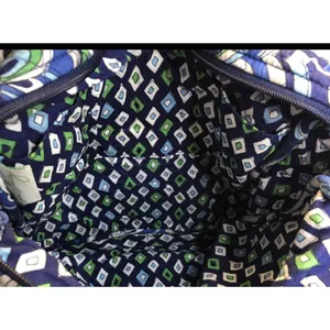 Vera Bradley Mediterranean Blue Messenger Crossbody Purse Bag thumbnail 9