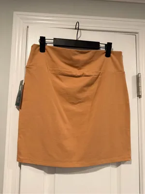 NWT Wild Fable Size XXL Knit Bodycon Mini Skirt Camel Tan High Waist Stretch thumbnail 4