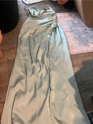 Birdy Grey Catherine Dress - Sage Green (Matte Satin) thumbnail 14