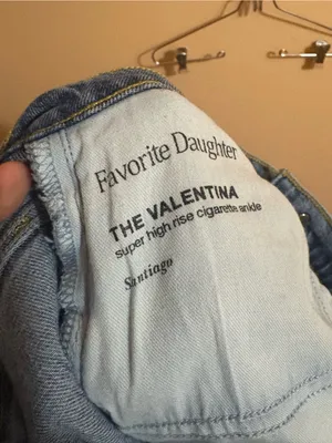 Favorite Daughter Valentina Super High Rise Cigarette Ankle Jeans in Santiago thumbnail 8