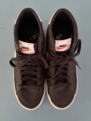 Nike Court Legacy Mid Canvas Black White Sneakers thumbnail 6
