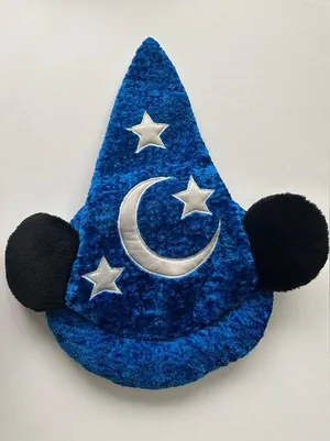 Disney Parks Mickey Fantasia Sorcerer Apprentice Wizard w/ Ears Adult thumbnail 1