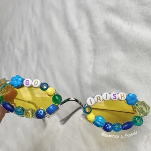 Notre Dame beaded sunglasses Gameday accessory thumbnail 5