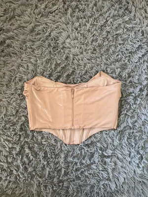 Oh Polly tan corset top thumbnail 2