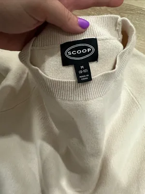 Scoop long sleeve saddle sweater dress - cloud Heather thumbnail 3