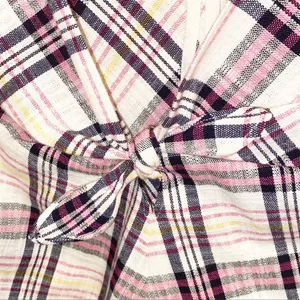 Zara TRF Crop Plaid Top thumbnail 5