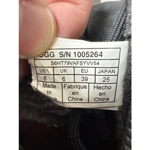 UGG Kesey 1005264 Waterproof Moto Boots Women’s 8 Black Wool Lined Leather thumbnail 12
