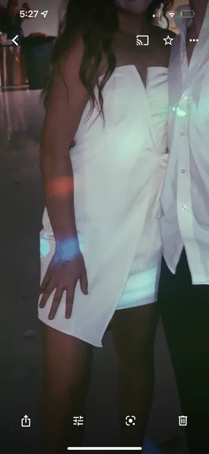 Dillards White/Cream Mini Dress thumbnail 4
