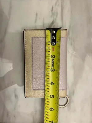 kate spade Two-Tone Pebbled Leather Bifold Wallet in Purple and Cream thumbnail 5