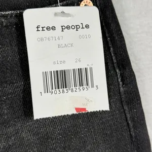 Free People We The Free Black Distressed Denim Mini Skirt OB767147‎ Mens Size 26 thumbnail 6