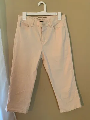 Light Pink High Waisted Capris thumbnail 1
