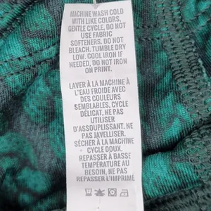 Aerie Women's High Waisted Leggings Green Cable Knit‎ Print Size Medium thumbnail 7