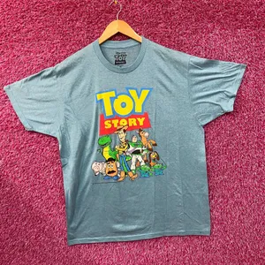 Disney Pixar Toy Story Group Portrait Blue T-Shirt XL thumbnail 3