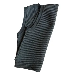 KLD Black Ribbed Knit Cropped Tank Top Small Made USA thumbnail 8