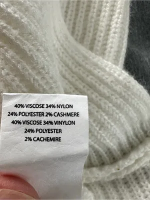 Ramy Brook New York Ivory Ribbed Knit Sweater Size Small thumbnail 5