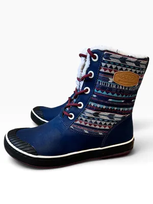 Keen Elsa Dress Blues Sherpa Lined Waterproof Winter Boots thumbnail 2