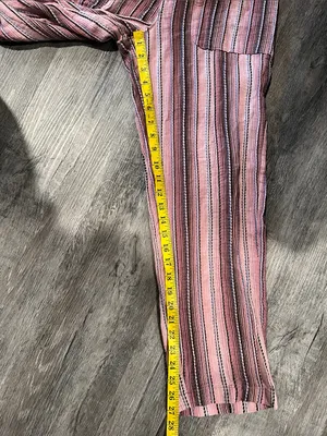 Free People Freya Stripe Overalls. NWT. Mauve combo thumbnail 15