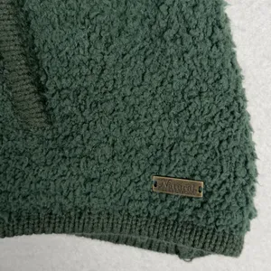 NWT Natural Reflections Sherpa Sweater Women's 1X Green Full Zip Cozy Cabincore thumbnail 6