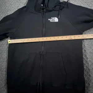The‎ North Face Full Zip Hoodie Womens Medium Black Logo Sleeve NF0A4PA2 thumbnail 7
