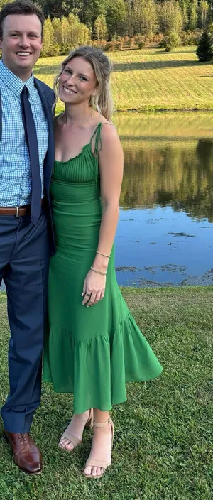 Green midi dress Size XS thumbnail 1