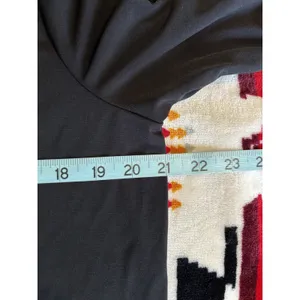 Susan Graver Black Long‎ Sleeve Flowy Blouse Size Large Relaxed Lightweight thumbnail 6