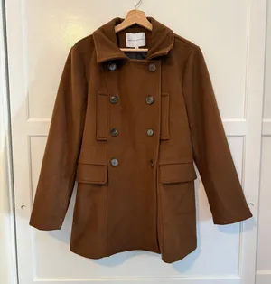 Rebecca Minkoff Pea Coat In Brown thumbnail 2