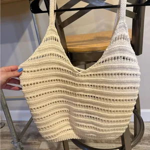 Piombo Relaxed Fit Cream Crochet Tank thumbnail 2