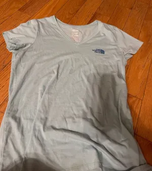 The North Face Women's Pale Blue V-Neck Tee thumbnail 1