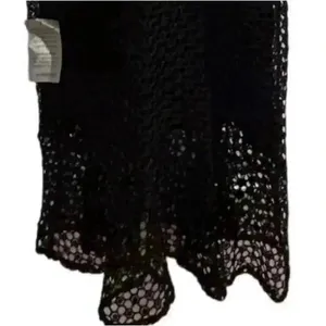 Lulus Women's XL Black Crochet‎ Sleeveless V-Neck Midi Dress-NWT thumbnail 6