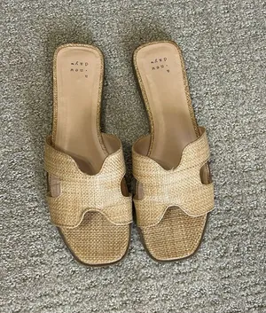 A New Day Woven Tan Slide Sandals for Women Size 8.5 thumbnail 1