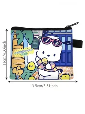Source Unknown NWOT Cute Coin Pouch / Mini Cosmetic Bag – Zippered Wristlet Style thumbnail 2