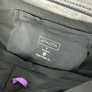 ATHLETA 2 in 1 Contender Skort Black Compression Short Liner Skirt Small thumbnail 3