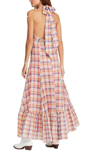 Free People Rainbow Dreams Maxi Dress Pastel Rainbow Combo (Size 0) thumbnail 2