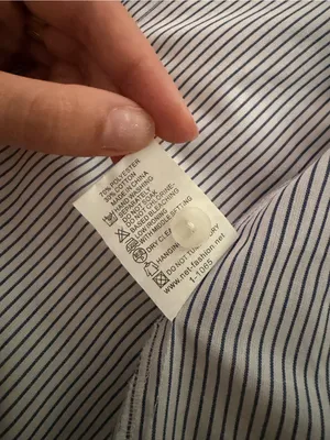 Classic Women's Blue and White Pinstripe Button-Down Shirt thumbnail 7