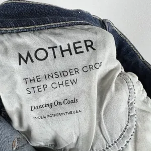 Mother The Insider Crop Step Chew Distressed Denim Jeans in Dancing‎ on Coals 24 thumbnail 11