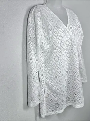 Eshe Paradise Open Knit Beach Coverup Size Xlg thumbnail 3
