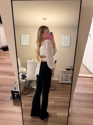 Crop top White Size XS thumbnail 2
