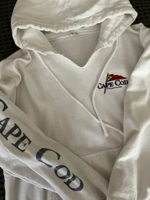 Brandy Melville John Galt White Cape Cod Hoodie thumbnail 5