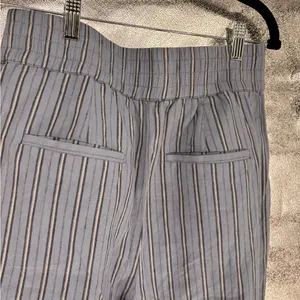 NWOT Urban Outfitters Blue Stripe Cropped High Waist Pants thumbnail 5